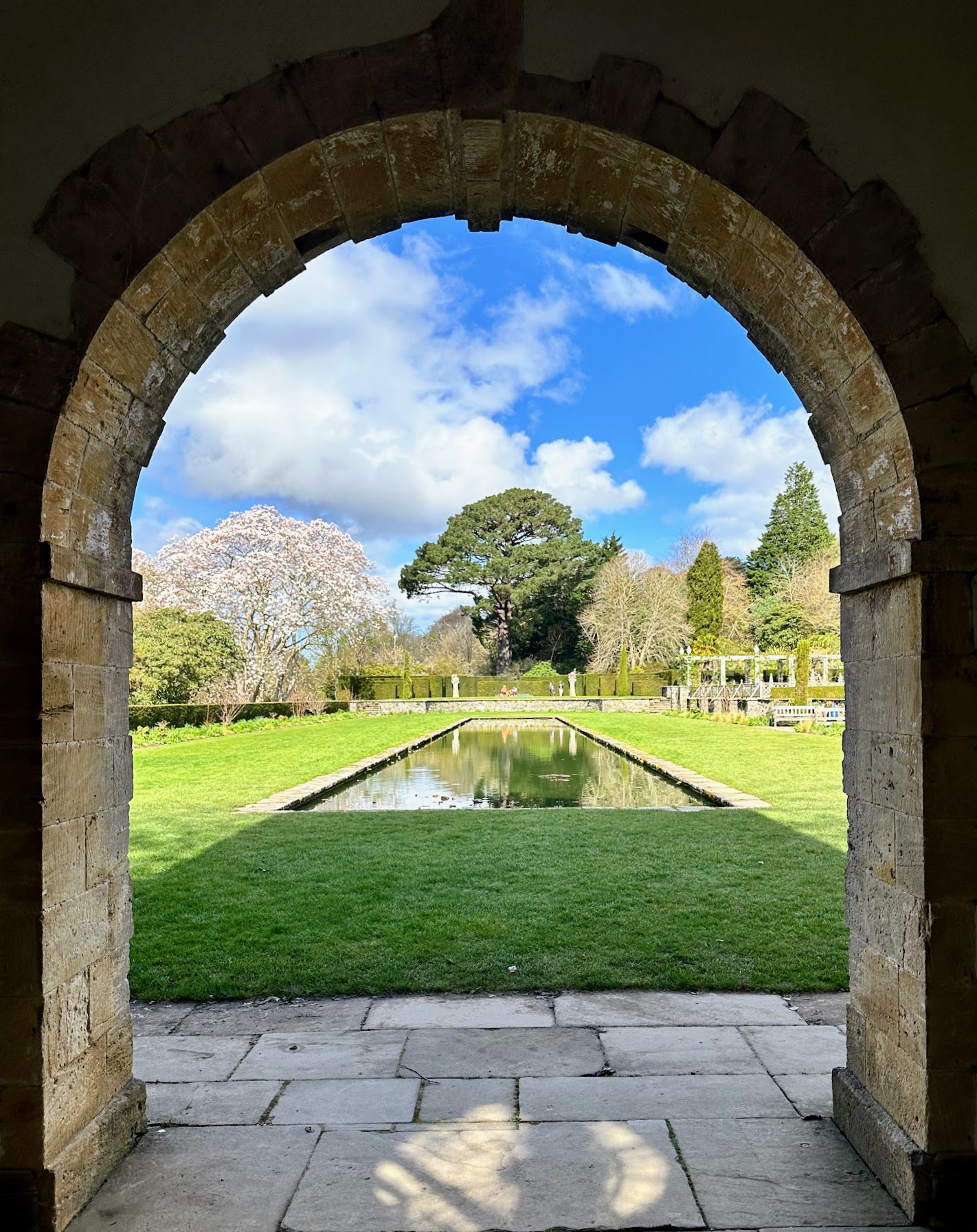 I love the view framed within the arch